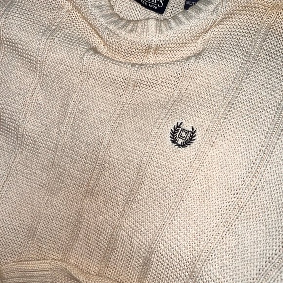 CHAPS Men's Cotton Crewneck Long-Sleeve Sweater - Picture 4 of 7